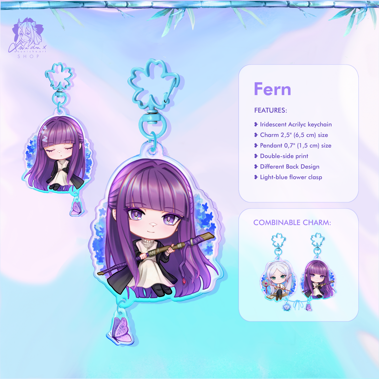 Stark and Fern ❥ COMBINED KEYCHAINS