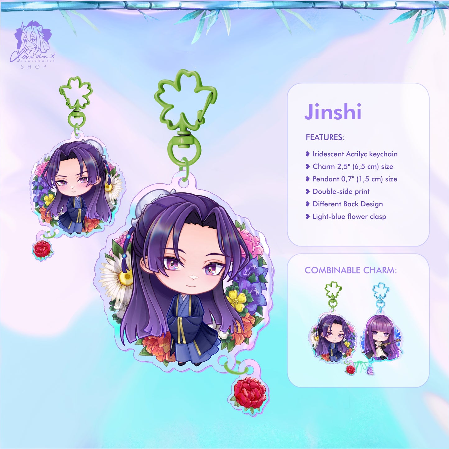 Mao Mao and Jinshi ❥ COMBINED KEYCHAINS