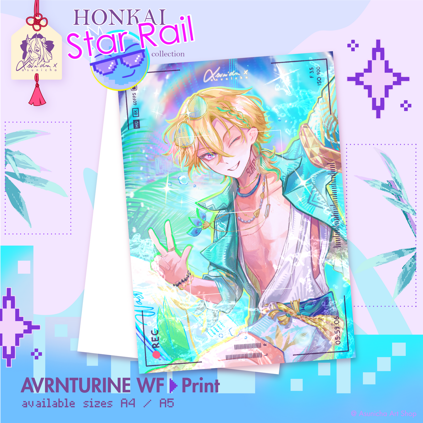 Aventurine WaveFlare ◣ PRINT