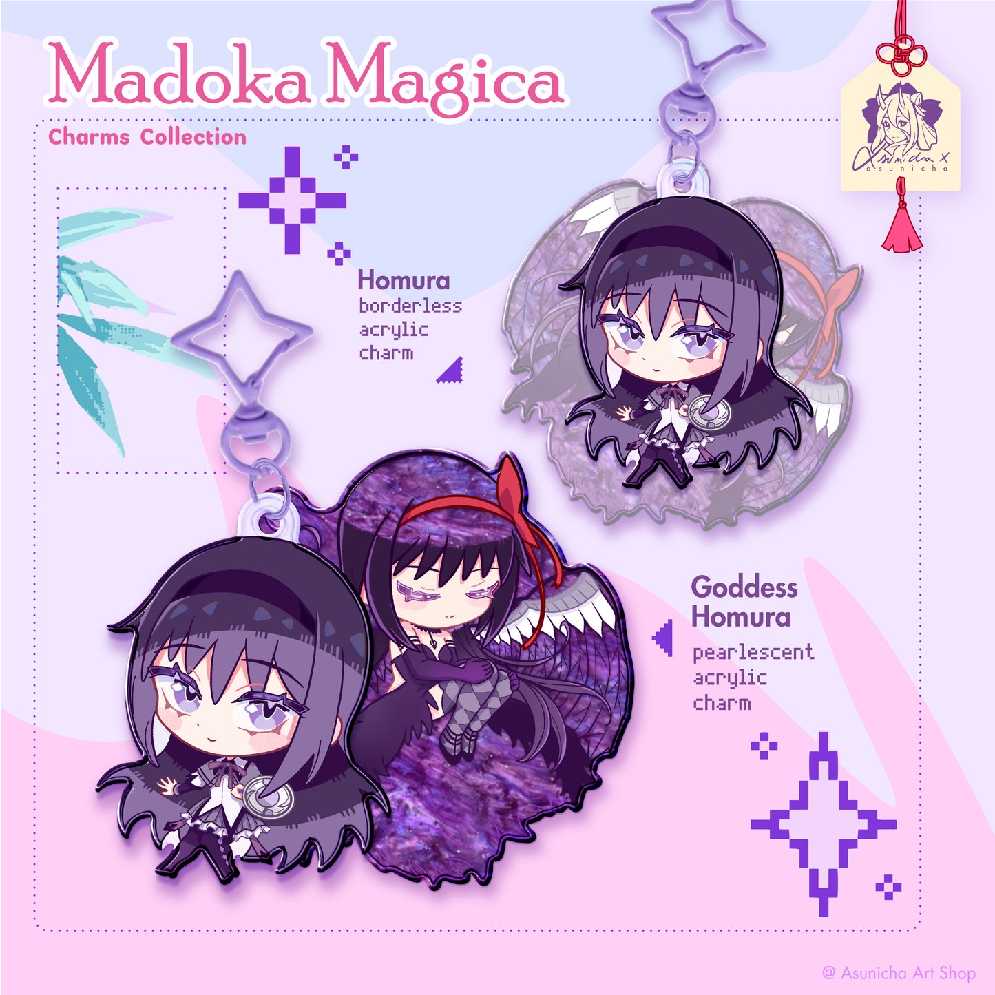 Madoka and Homura ◣ KEYCHAINS