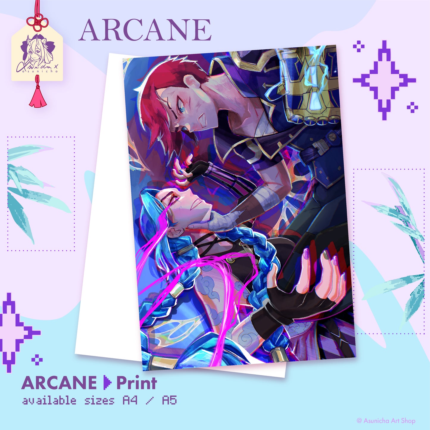 ARCANE Jinx vs Vi ◣ PRINT