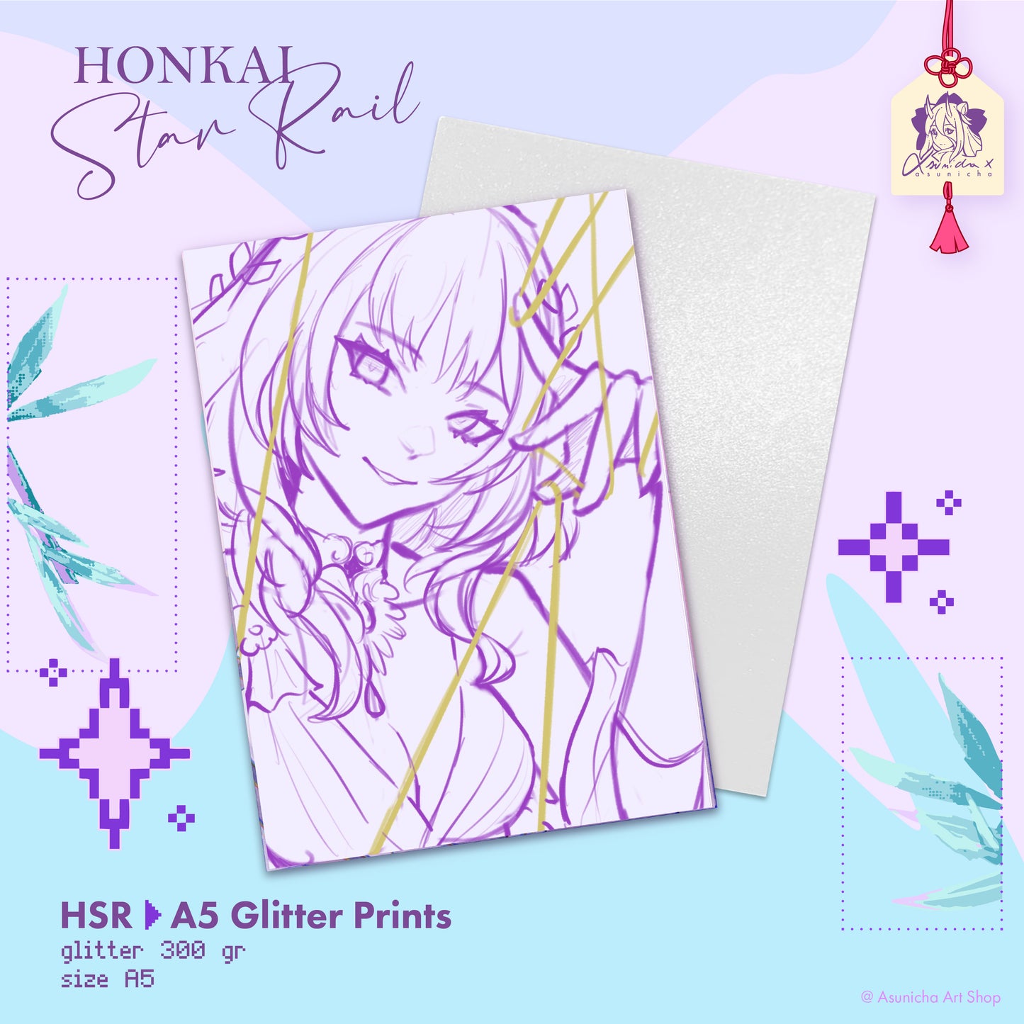 HSR: Castorice, The Herta, Aglaea, Mydei ◣ A5 Prints