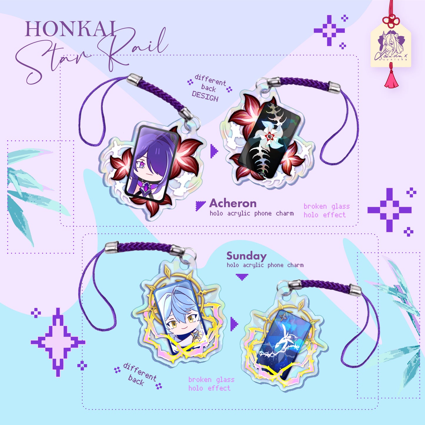 Acheron and Sunday HSR ◣ PHONE CHARM