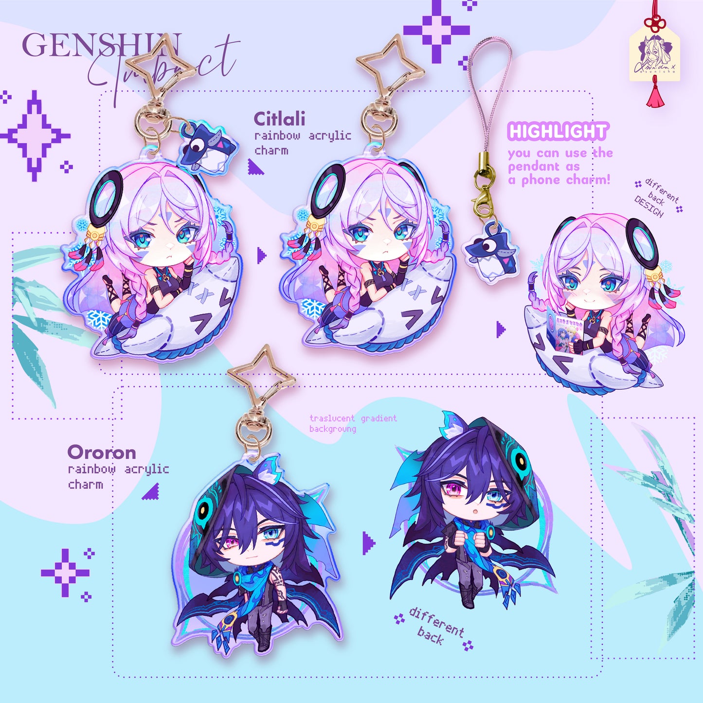 Citlali and Ororon ◣ KEYCHAIN