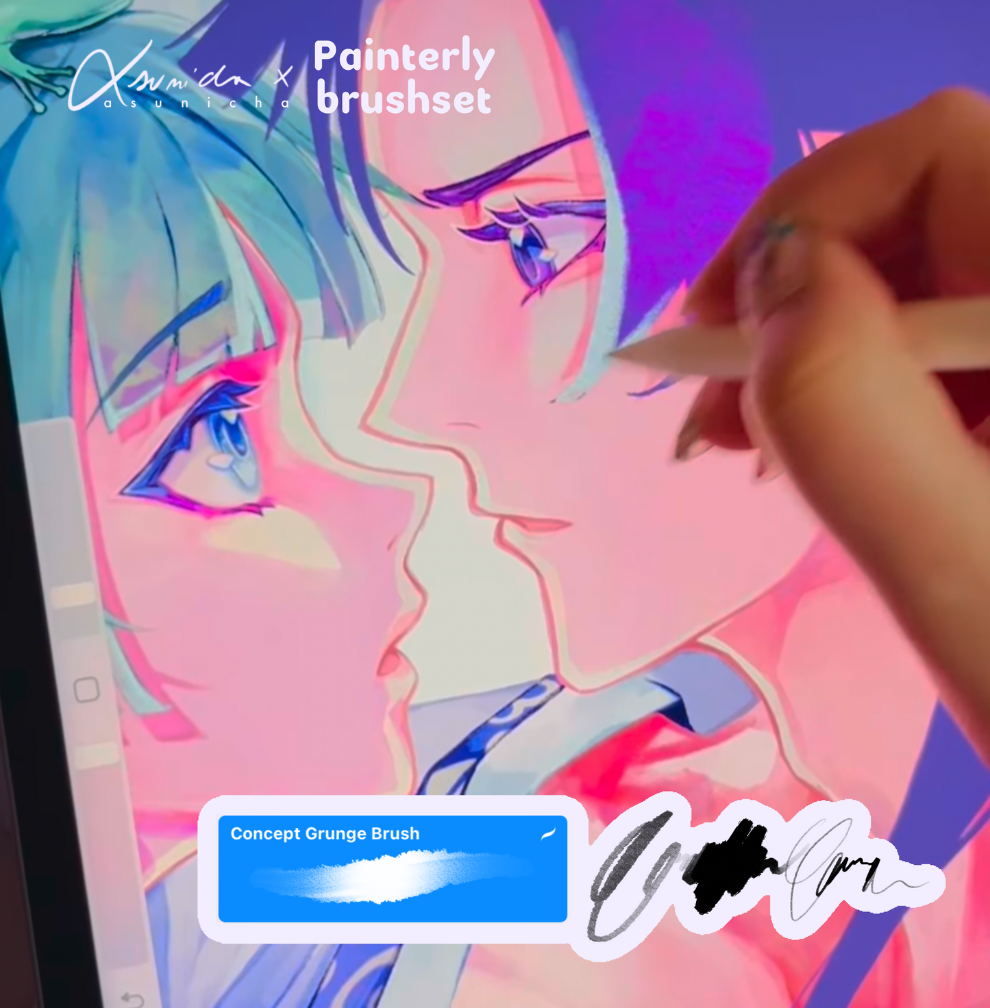 Painterly Brushset for Procreate ◣ by Asunicha