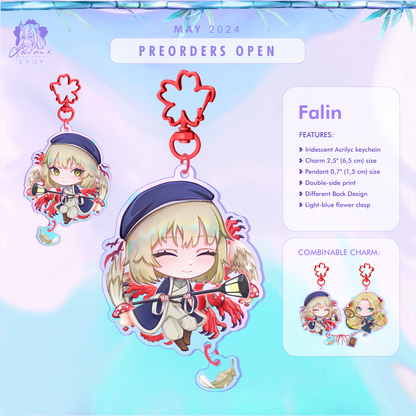 Marcille and Falin ❥ COMBINED KEYCHAINS