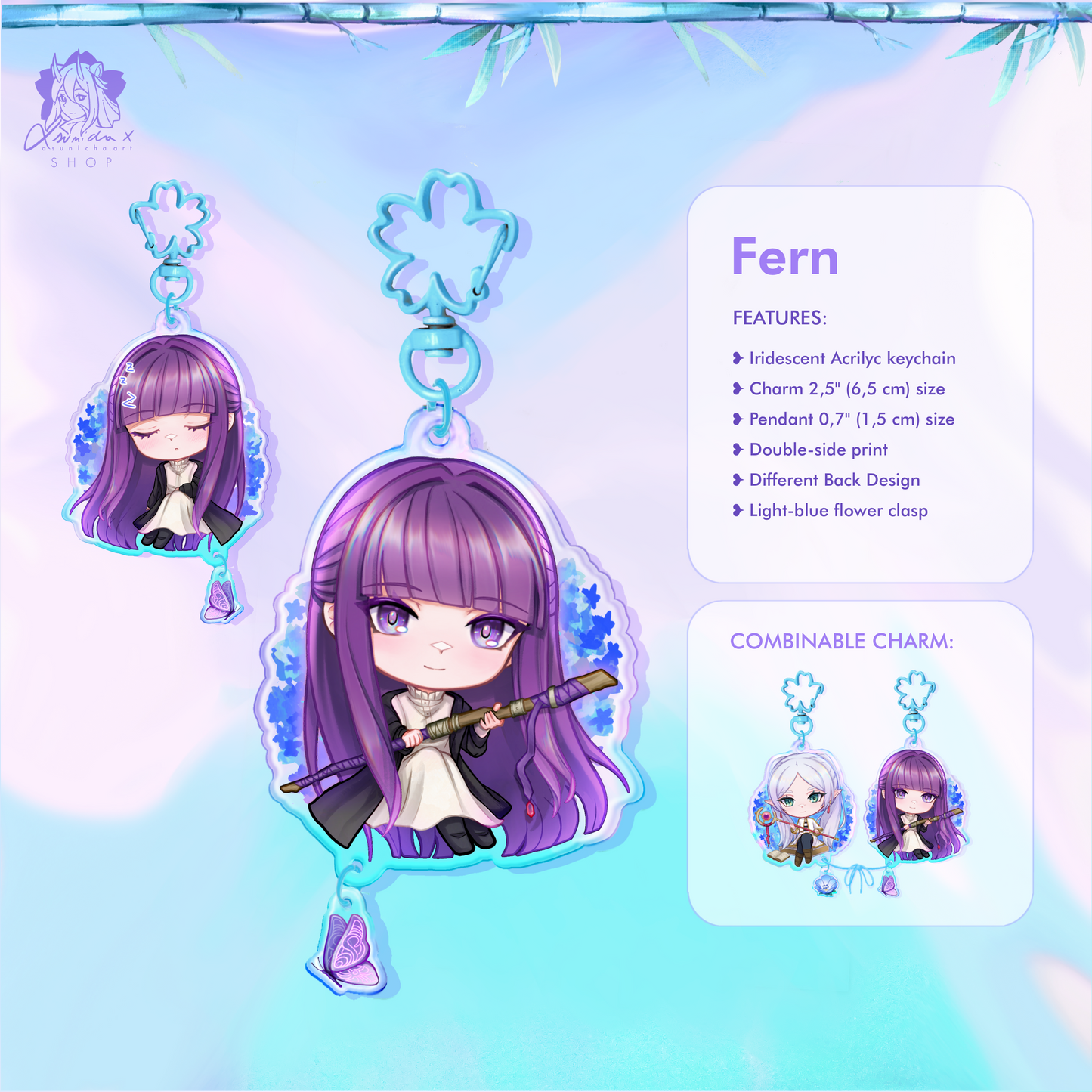 Frieren and Fern ❥ COMBINED KEYCHAINS