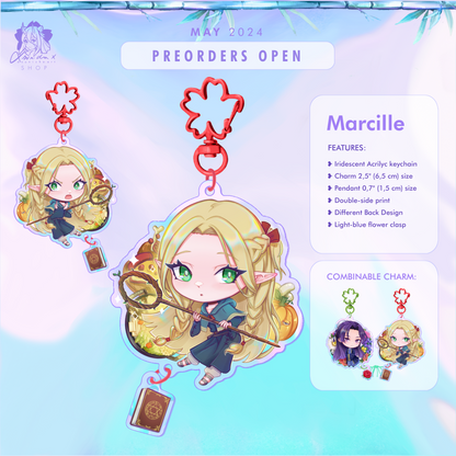 Marcille and Falin ❥ COMBINED KEYCHAINS