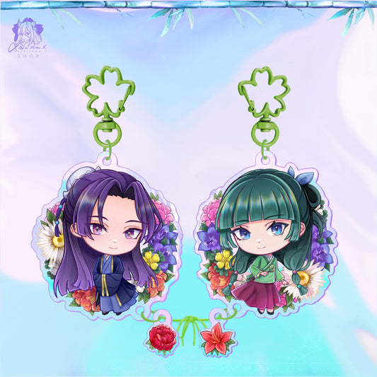 Mao Mao and Jinshi ❥ COMBINED KEYCHAINS