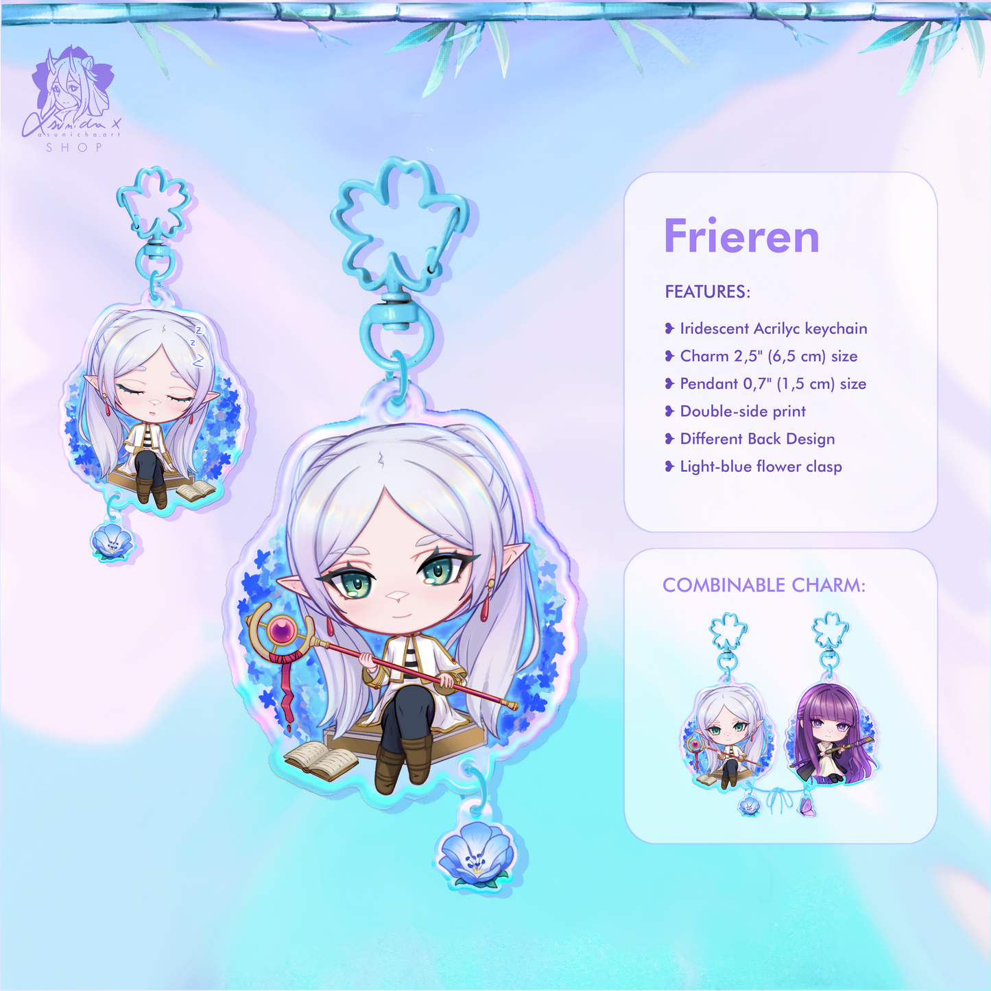 Frieren and Fern ❥ COMBINED KEYCHAINS