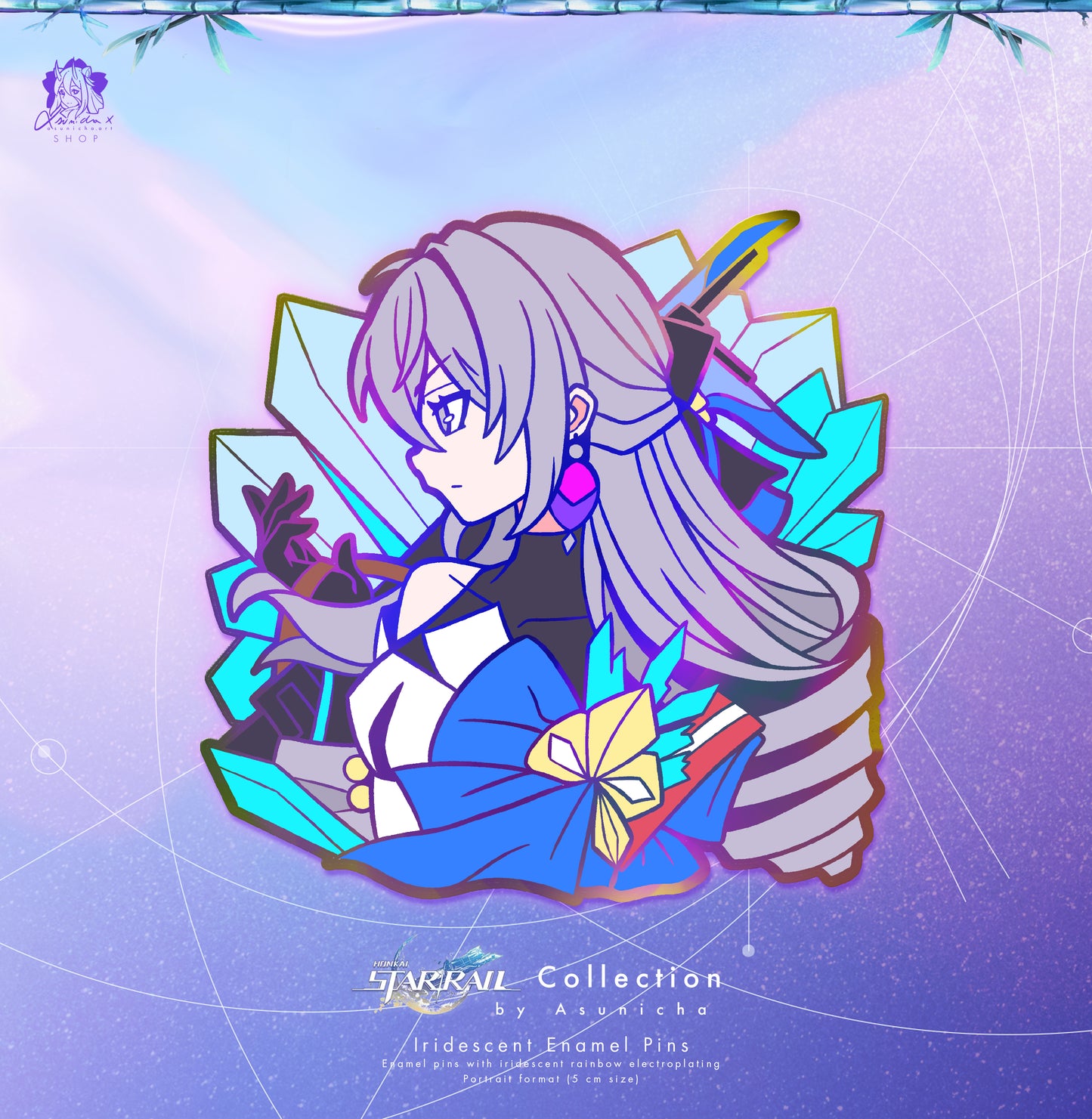 Bronya ❥ HSR IRIDESCENT ENAMEL PINS