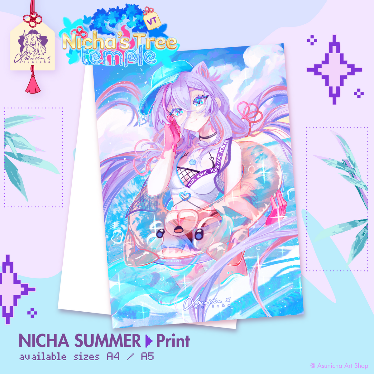 Nicha VTuber Summer Outfit ◣ PRINT