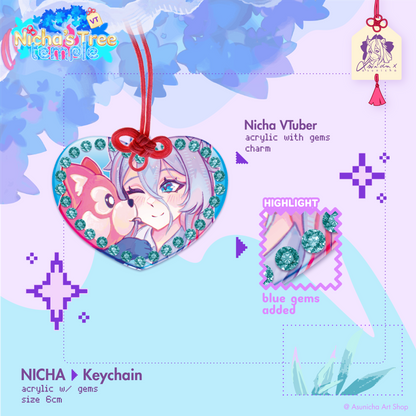 Nicha VTuber ◣ GEMS KEYCHAIN