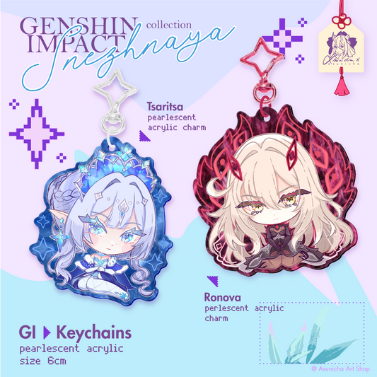 [PRE ORDER] Tsaritsa and Ronova GI ◣ KEYCHAINS