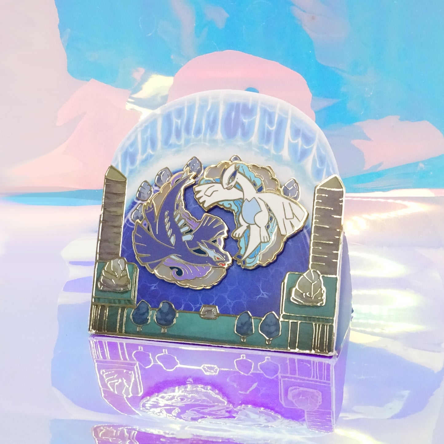 "Deep Waves of the Sea" display stand ❥ ENAMEL PINS