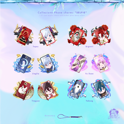 Fu Xuan, Topaz, Argenti, Jingliu, Tingyun, Yukong ❥ HSR PHONE CHARM COLLECTION 2