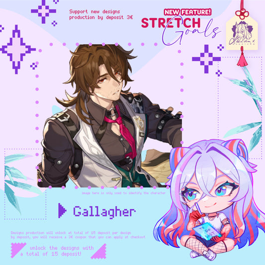 DEPOSIT 3€: Gallagher Keychain ◣ STRETCH GOALS