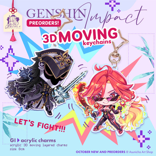 Genshin Impact: FONTAINE ❥ KEYCHAIN ​​COLLECTION