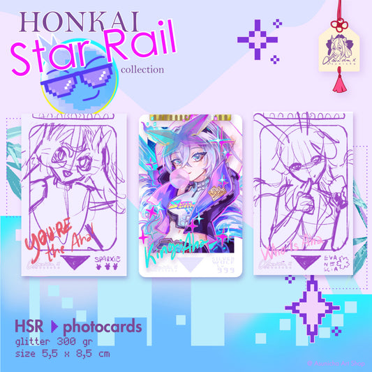 [PRE ORDER] Silver Wolf Lv.999, Evanescia, Sparxie HSR ◣ PHOTOCARDS