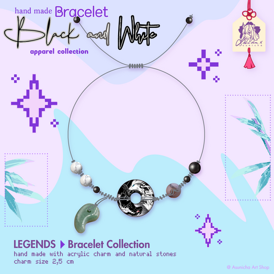 [PRE ORDER] Black and White LEGENDS COLLECTION ◣ BRACELET