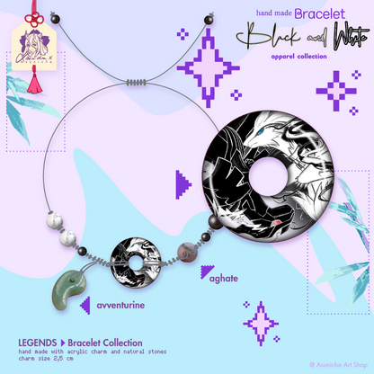 [PRE ORDER] Black and White LEGENDS COLLECTION ◣ BRACELET