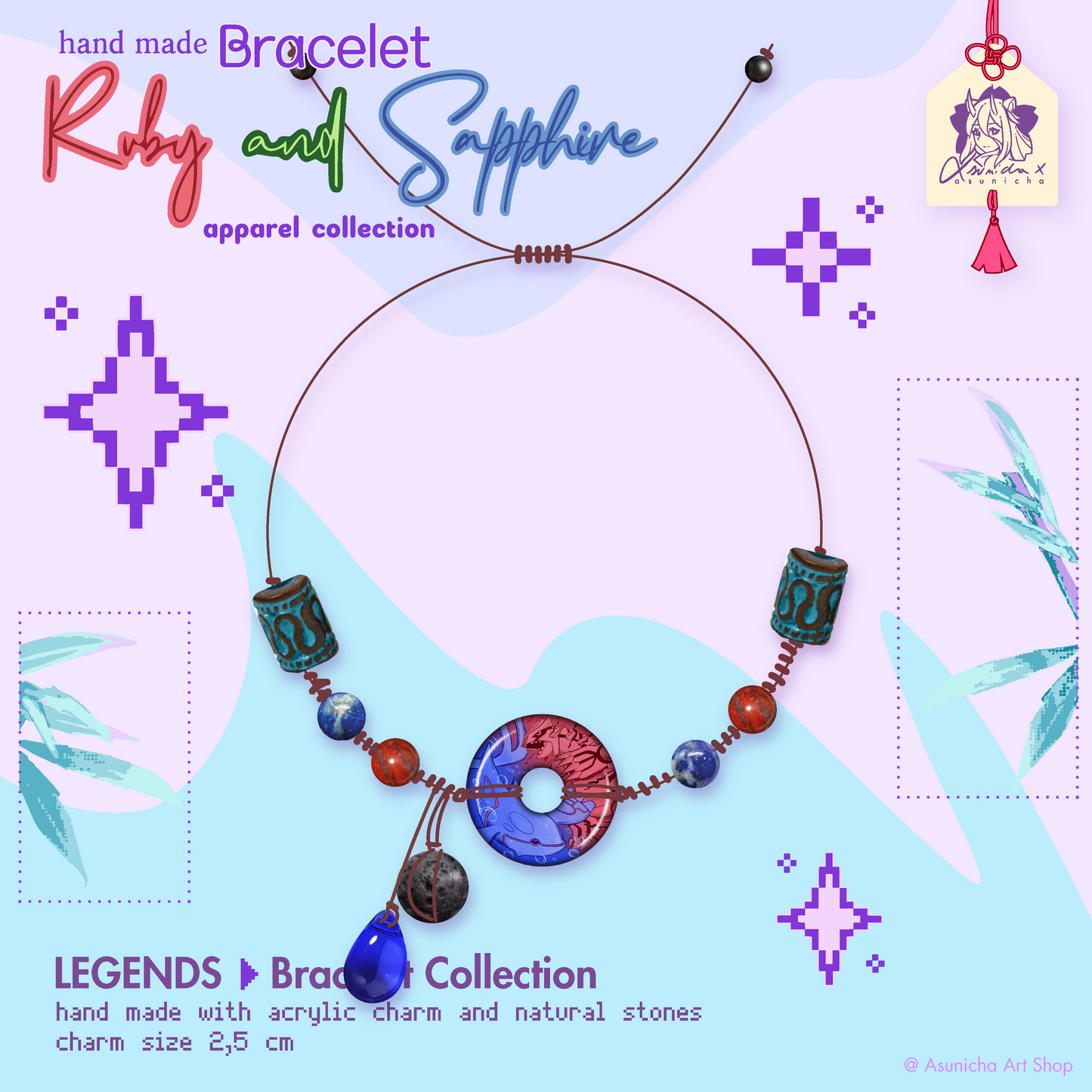 [PRE ORDER] Ruby and Sapphire LEGENDS COLLECTION ◣ BRACELET