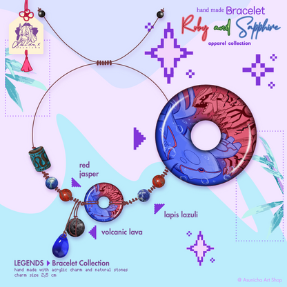 [PRE ORDER] Ruby and Sapphire LEGENDS COLLECTION ◣ BRACELET