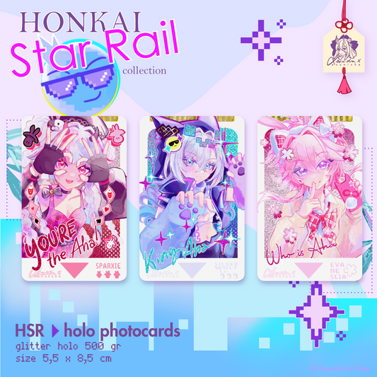 [PRE ORDER] Silver Wolf Lv.999, Evanescia, Sparxie HSR ◣ PHOTOCARDS