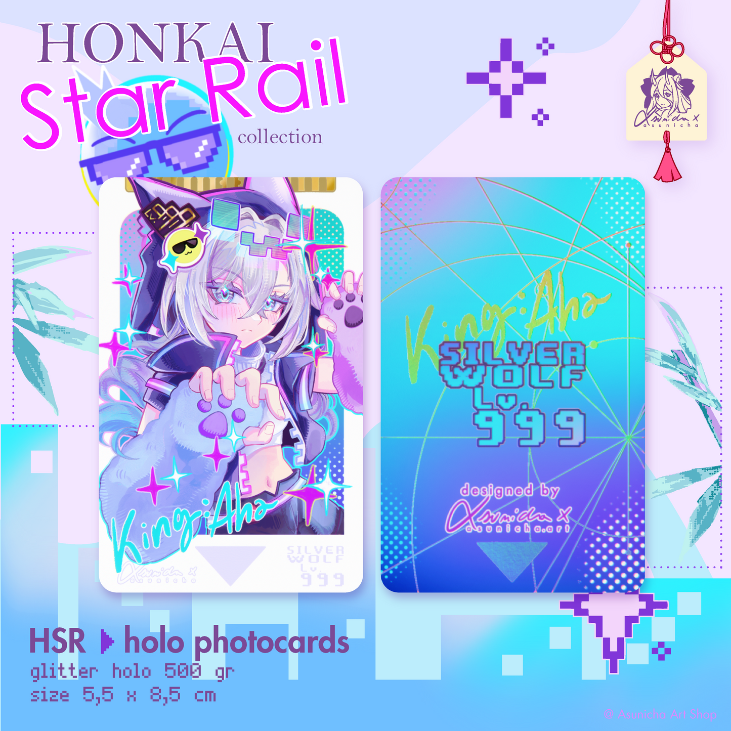 [PRE ORDER] Silver Wolf Lv.999, Evanescia, Sparxie HSR ◣ PHOTOCARDS
