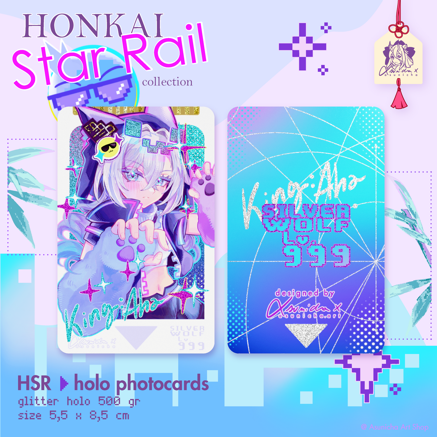 [PRE ORDER] Silver Wolf Lv.999, Evanescia, Sparxie HSR ◣ PHOTOCARDS