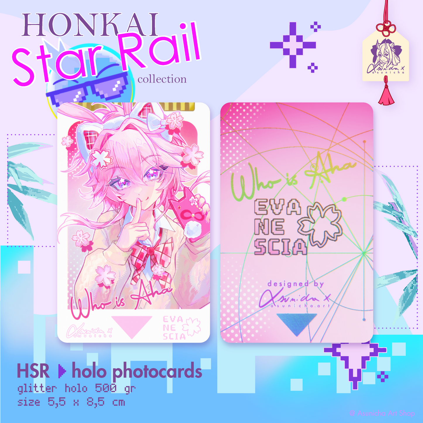 [PRE ORDER] Silver Wolf Lv.999, Evanescia, Sparxie HSR ◣ PHOTOCARDS