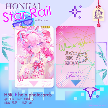 [PRE ORDER] Silver Wolf Lv.999, Evanescia, Sparxie HSR ◣ PHOTOCARDS