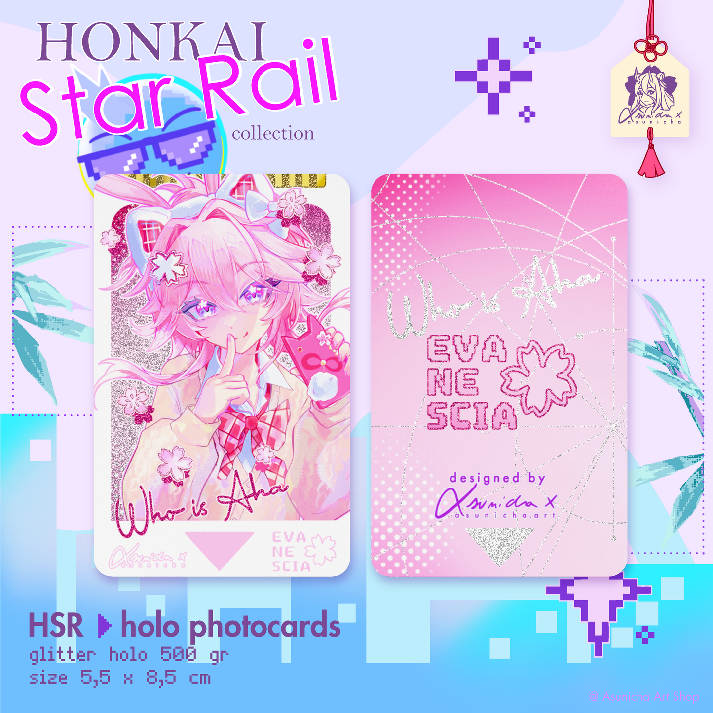[PRE ORDER] Silver Wolf Lv.999, Evanescia, Sparxie HSR ◣ PHOTOCARDS