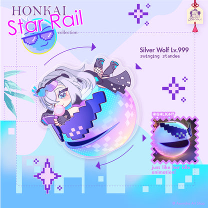 [PRE ORDER] Silver Wolf Lv.999 ◣ SWINGING STANDEE