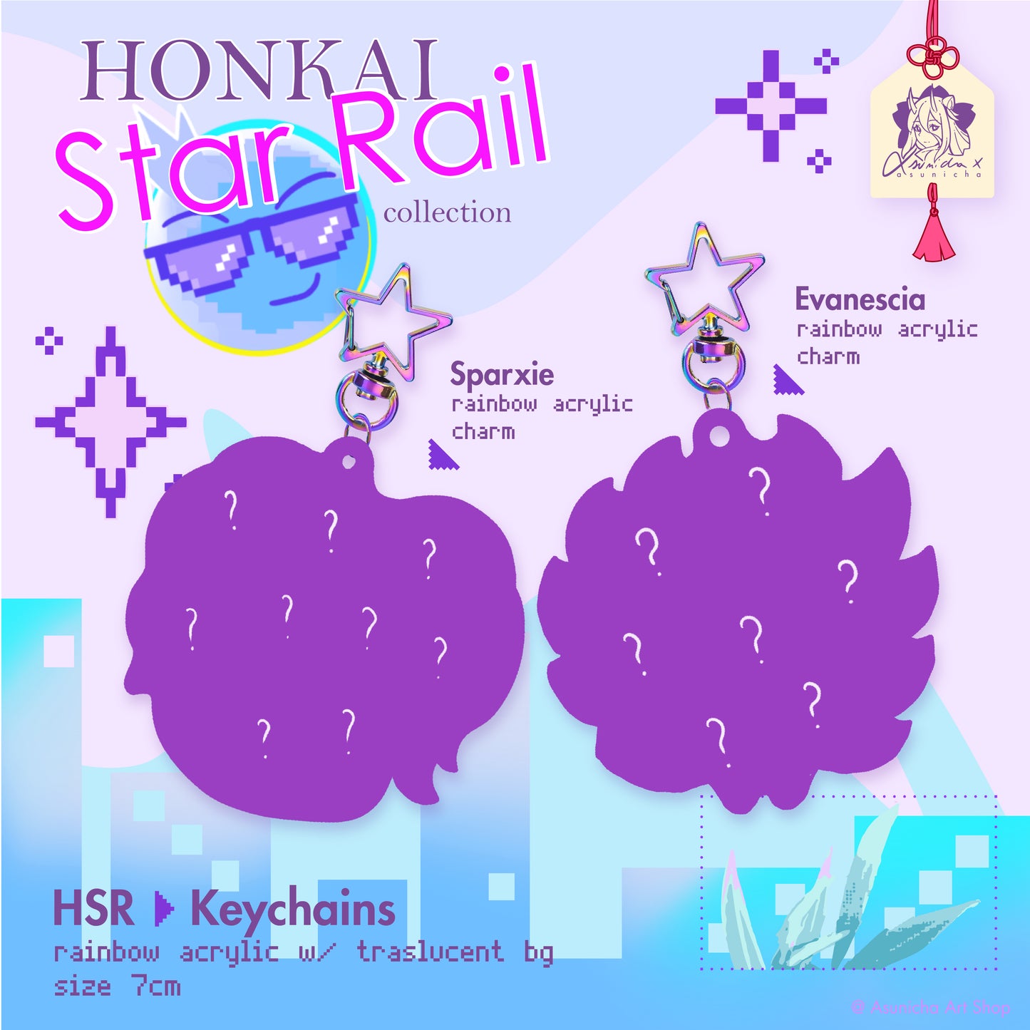 [PRE ORDER] Sparxie and Evanescia HSR ◣ KEYCHAINS