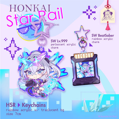 [PRE ORDER] Silver Wolf Lv.999 HSR ◣ KEYCHAIN