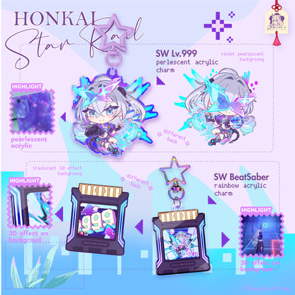 [PRE ORDER] Silver Wolf Lv.999 HSR ◣ KEYCHAIN