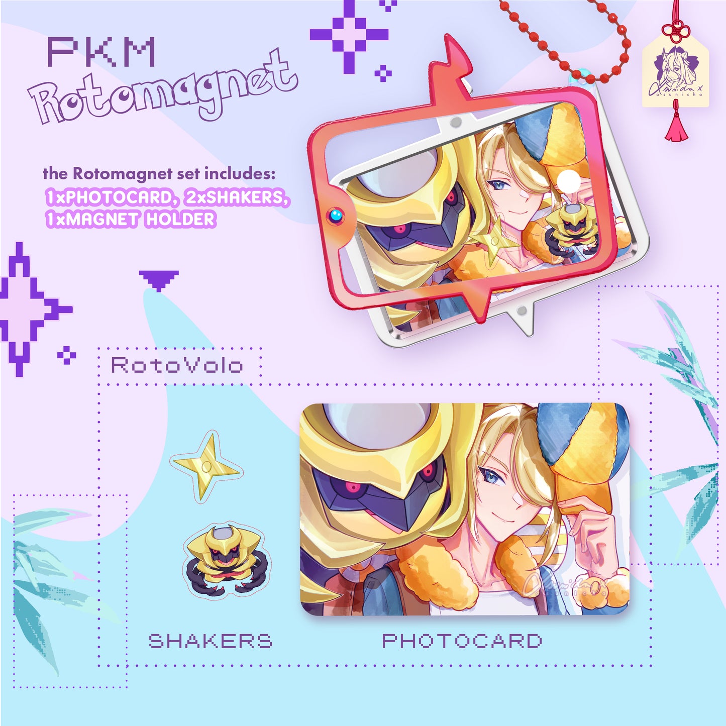 [VOL. 2] Rotomagnet Photocard Set ◣ MAGNETIC SHAKER HOLDER