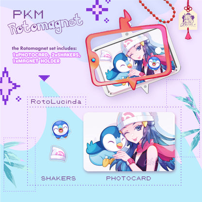 [VOL. 2] Rotomagnet Photocard Set ◣ MAGNETIC SHAKER HOLDER