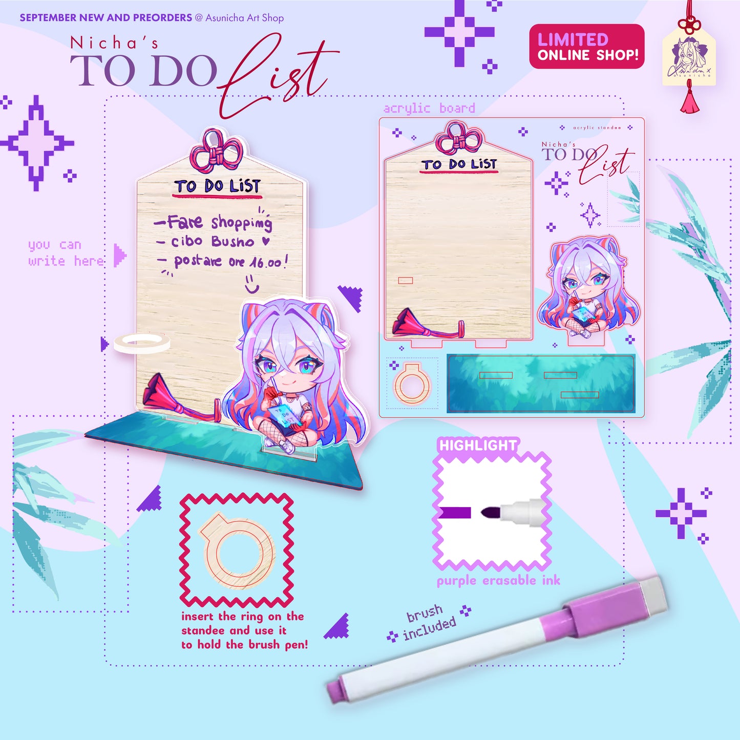 Nicha's To Do List ◣ MULTI STANDEE