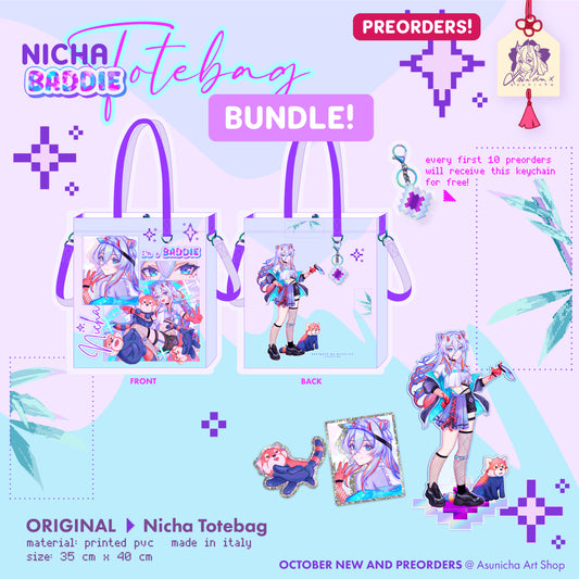 [PREORDER] Nicha Baddie ◣ TOTEBAG BUNDLE