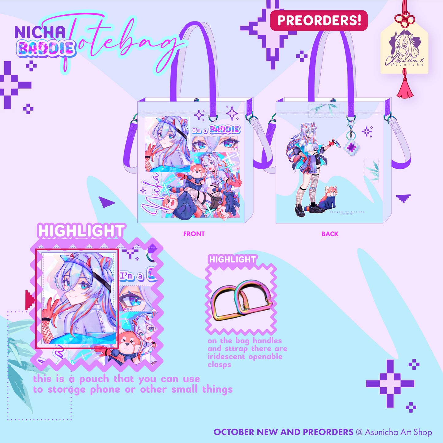 [PREORDER] Nicha Baddie ◣ TOTEBAG