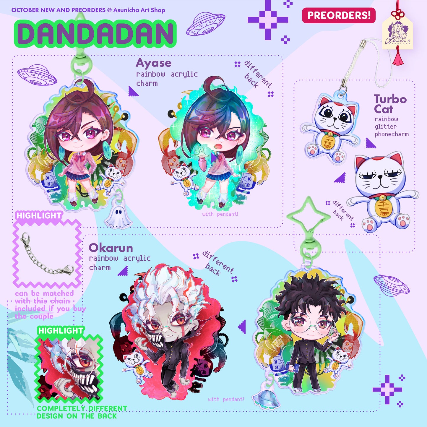 Dandadan Collection ◣ KEYCHAINS