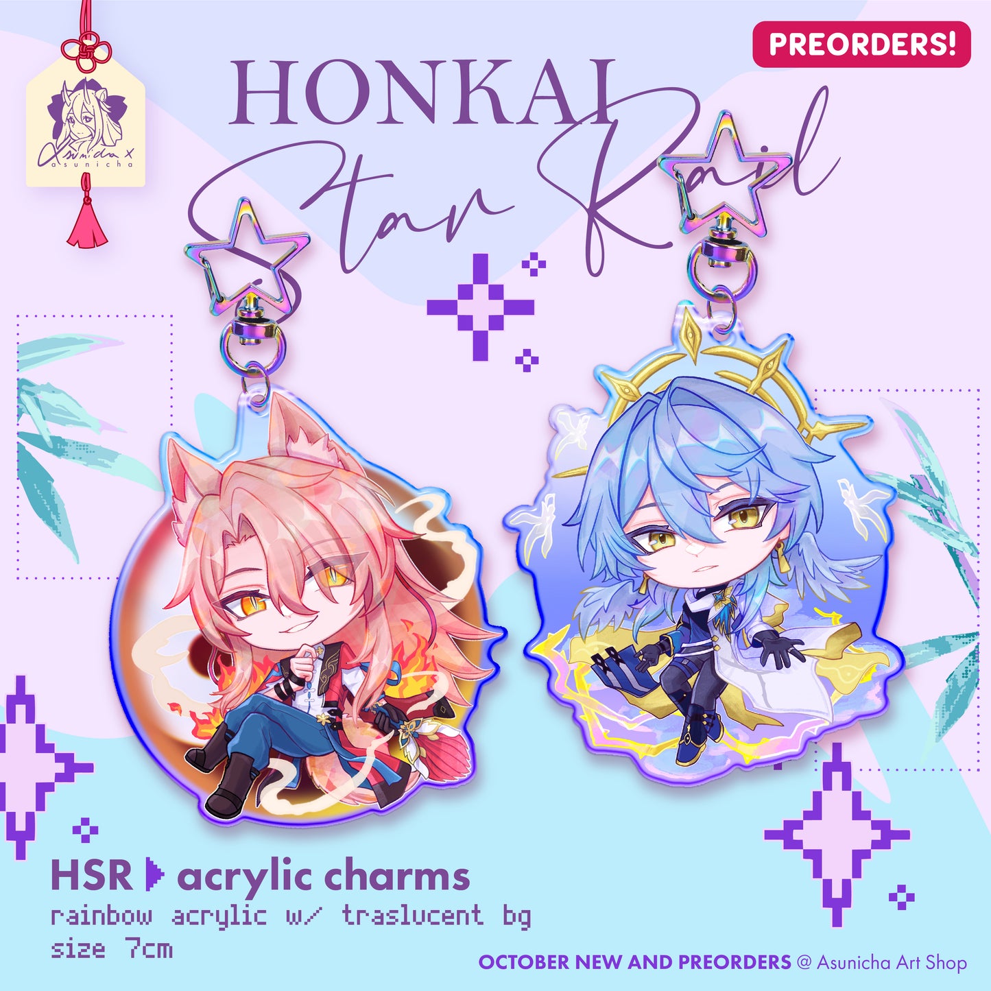 [PREORDER] Sunday and Jaoqui HSR ◣ KEYCHAIN