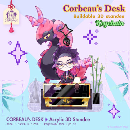 [PRE ORDER] Corbeau's Desk ◣ STANDEE + KEYCHAIN