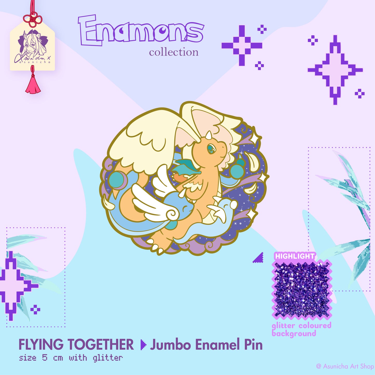 Flying Together ◣ ENAMEL PIN
