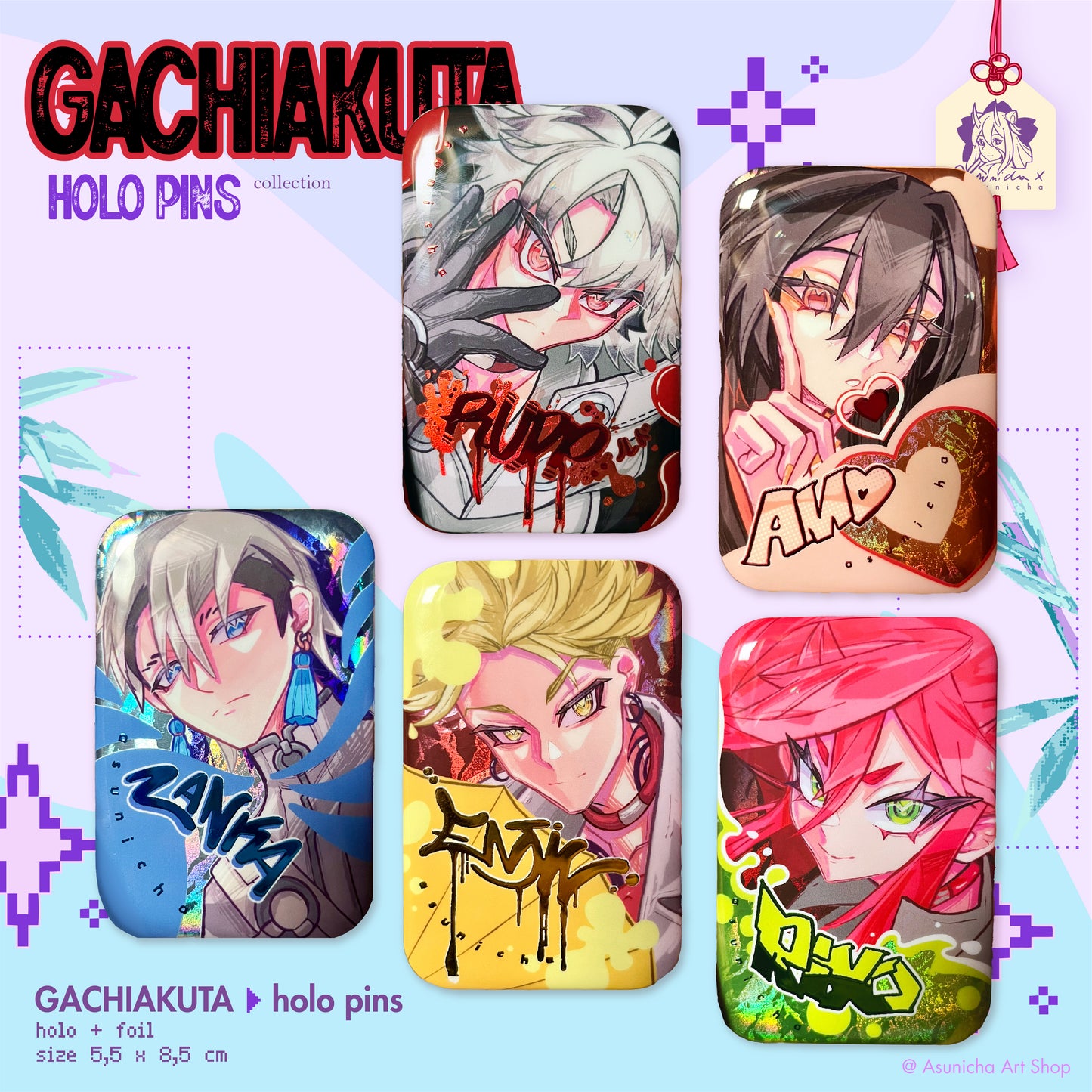 HSR: Phainon, Anaxa, Hyacine, Castorix, Mydei ◣ PHOTOCARDS