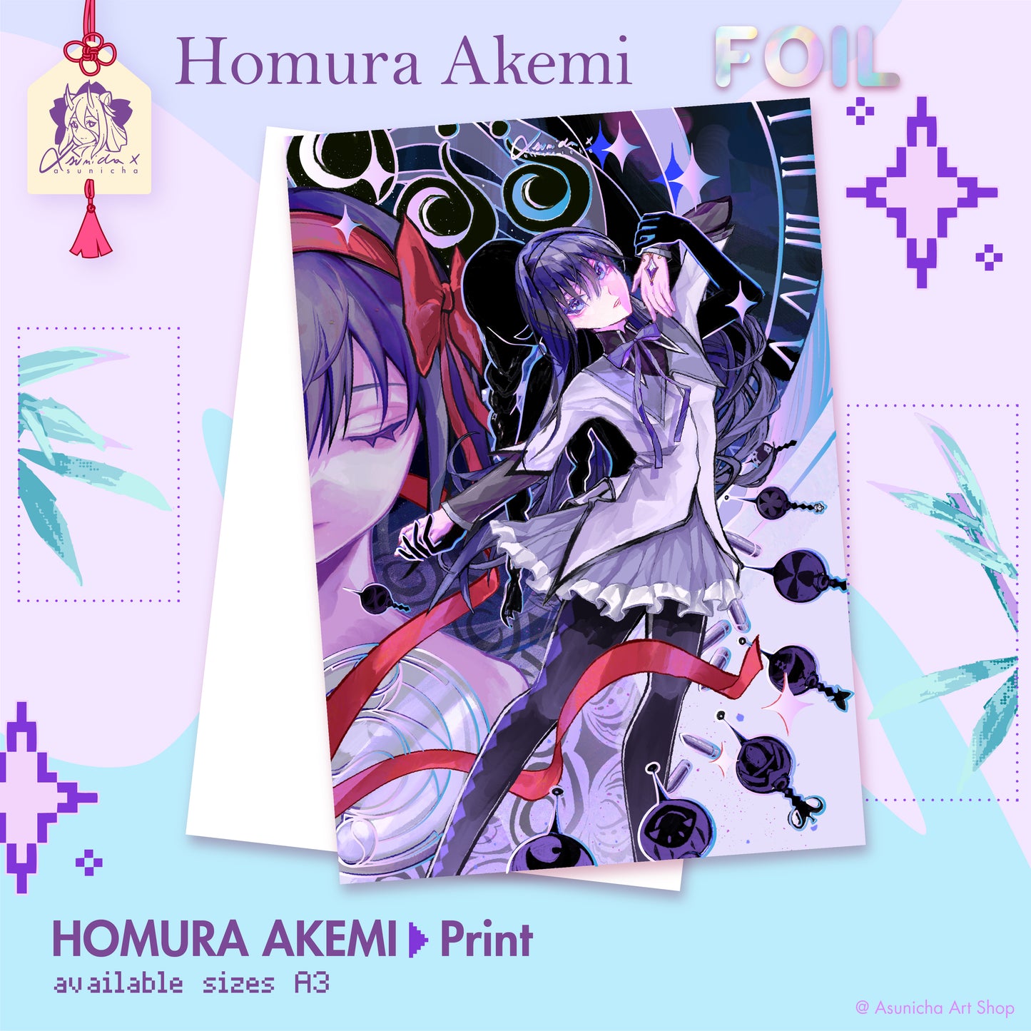Homura Akemi ◣ FOIL PRINT