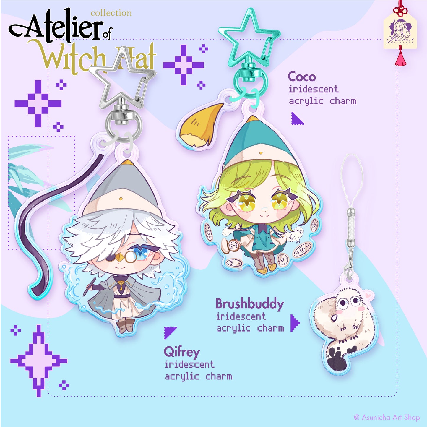 [PRE ORDER] Witch Hat Atelier ◣ KEYCHAINS