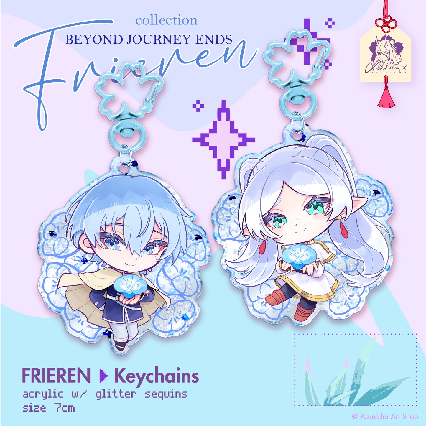 [PRE ORDER] Frieren and Himmel ◣ KEYCHAINS